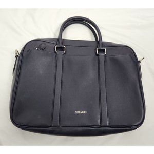 Coach Metropolitan Leather Briefcase In Dark Denim